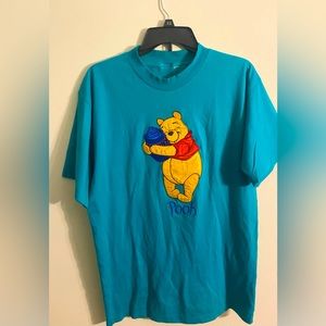 VTG Turquoise Winnie The Pooh Oversized Women’s Short Sleeve Tee